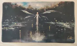 !!NEW!! MTG Seb McKinnon Enchanted Evening Stitched Playmat Signed Kickstarter - Image 1