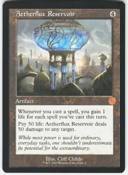 Aetherflux Reservoir M The Brothers' War: Retro Frame Artifacts 2 NM MTG - Image 1