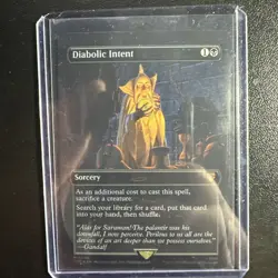 Diabolic Intent (Borderless) - Lord of the Rings MTG - Image 1