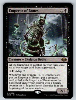 Emperor of Bones 90 Rare Modern Horizons 3 Magic: The Gathering Lightly Played - Image 1