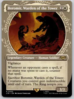 Boromir, Warden of the Tower (Showcase) 302 Universes Beyond: LOTR MTG NM - Image 1