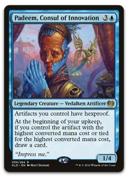 Padeem, Consul of Innovation #59 (LP) Kaladesh KLD Magic MTG - Image 1