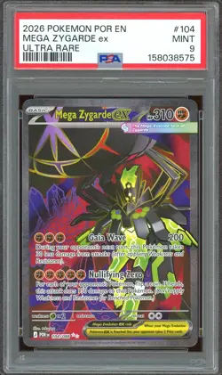 2026 Pokemon TCG ME Perfect Order #104 Mega Zygarde ex Ultra Rare PSA 9 - Image 1