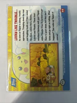 Topps Pokemon TCG Movie Animation Edition "Looks Like Trouble..." Foil Card - Image 2