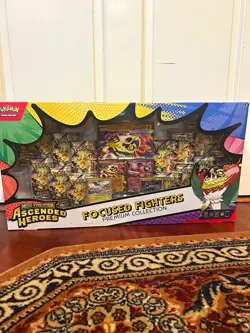 $180!! Pokemon Ascended Heroes Focused Fighters Premium Collection Box Hawlucha - Image 1