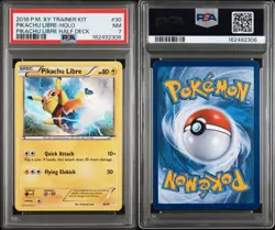 2016 POKEMON XY TRAINER KIT PIKACHU LIBRE Half Deck #30 HOLO PSA 7 - Image 3