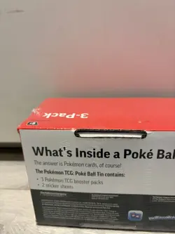 Pokemon TCG: Poke Ball Tin 3 Pack Bundle Booster Pokeball Set - New & Sealed - Image 4