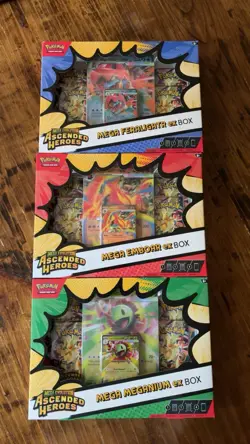 Pokemon Ascended Heroes Mega ex Box Set of 3 - Image 1