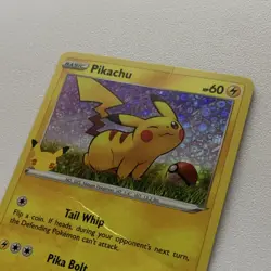 Pokemon TCG Pikachu General Mills Promo SWSH039 Holo English Basic DAMAGED - Image 3