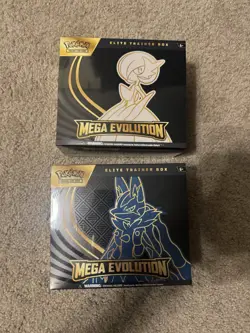 Pokemon Mega Evolution ETBs Set Of 2 Factory Sealed Ships Asap! - Image 1