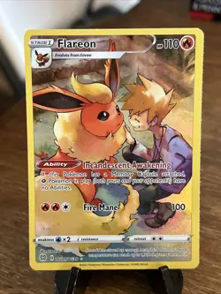 Flareon TG01/TG30 Holo Holo Brilliant Stars Trainer Gallery Pokemon Cards - Image 1