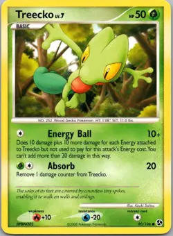 Pokemon TCG Treecko 90/106 Great Encounters NM - Image 1