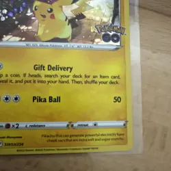 Pokemon TCG Pikachu SWSH Black Star Promos SWSH234 Holo Promo (Pokemon Go Tin) - Image 5