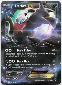Darkrai EX 74/122 Holo EX Rare BREAKpoint Pokemon NM/LP - Image 1