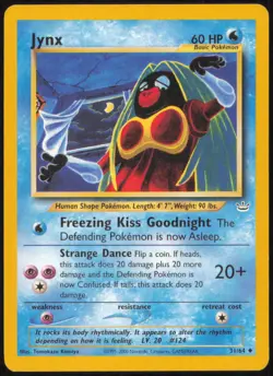 JYNX 31/64 UNCOMMON NEO REVELATION POKEMON UNLIMITED NEAR MINT - Image 1