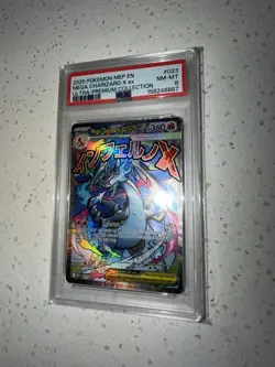 Pokemon Mega Charizard X ex PSA 8 Holo Promo 023 Me: Mega Evolution ENG 2025 - Image 1