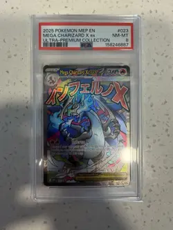 Pokemon Mega Charizard X ex PSA 8 Holo Promo 023 Me: Mega Evolution ENG 2025 - Image 4