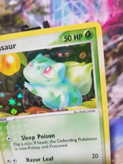 Pokemon FireRed & LeafGreen Bulbasaur 54/112 Reverse Holo MINT Vintage Common - Image 3