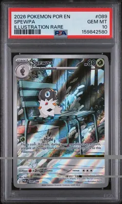 Perfect Order Pokemon TCG Spewpa 089/088 Me03 Holo IR PSA 10 EN 2026 - Image 1