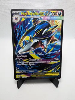 Mega Sharpedo ex Phantasmal Flames 127/094 Special Illustration Rare NM Pokemon - Image 1