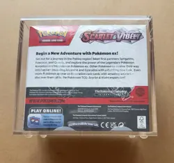 Pokemon TCG Scarlet & Violet Base Set Booster Box FACTORY SEALED IN ACRYLIC CASE 820650863240 - Image 3