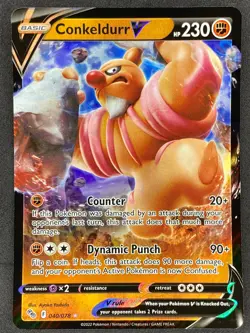 Pokemon Conkeldurr V 040/078 PGO Pokemon GO NM - Image 1