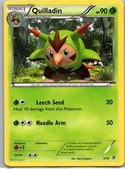Pokemon TCG Quilladin 4/39 Kalos Starter Set MP - Image 1