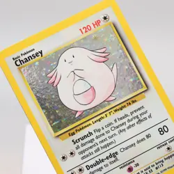 Pokemon TCG - Chansey 3/102 Base Set Holo Rare WOTC - EXC - Image 1