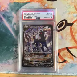PSA 10 2022 Pokemon SWSH Umbreon V Full Art Brilliant Stars Trainer Gallery TG22 - Image 1