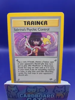 Pokemon TCG Card 2000 Gym Challenge Sabrina's Psychic Control 121/132 - Image 1