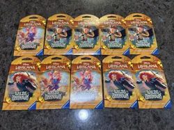 Disney Lorcana TCG Wilds Unknown Sleeved Booster Packs x10 Sealed - Image 1