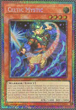 YuGiOh! Celtic Mystic CORI-EN003 Starlight Rare 1st Edition - Image 1
