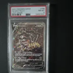 2022 Pokemon TCG Giratina V 186/196 PSA 8 - Lost Origin Alt Full Art Holo - Image 1