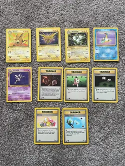 Pokemon 10 Card Lot 1st Edition Fossil Non Holo Rares NM - Image 2