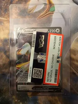 Pokemon TCG Pokemon Arceus V Arceus Holo 122/172 Metal Card Promo - Image 2