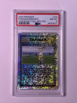 2002 POKEMON BREEDER Pokemon Card #102 Legendary Collection Reverse Holo PSA 8 - Image 1