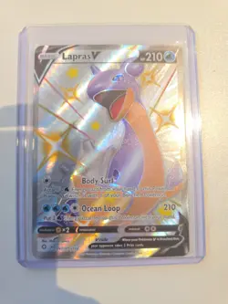 Pokemon TCG Shining Fates Shiny Vault Lapras v SV110/SV122 Holo Rare Card Mint - Image 1