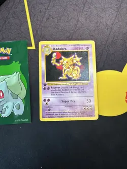 Pokemon Card Kadabra 32/102 Base Set 1st Edition Shadowless 011🔥LP MP +🔥 - Image 1