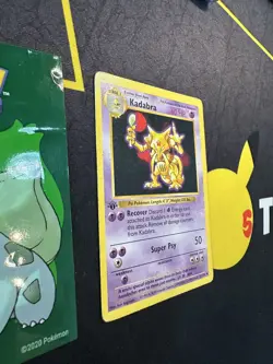 Pokemon Card Kadabra 32/102 Base Set 1st Edition Shadowless 011🔥LP MP +🔥 - Image 2