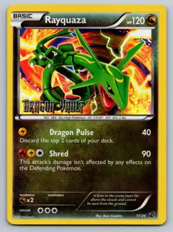 Pokemon Dragon Vault Set - Rayquaza Holo (Stamped) # 11/20 MP - Image 1