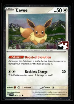 Eevee Common Prize Pack Series Cards 143/191 NM - Image 1