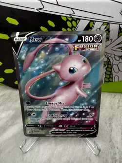 Pokemon TCG Mew v Fusion Strike Holo Full Art Ultra Rare Card 250/264 - Image 1