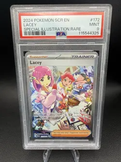 Lacey Special Illustration Rare #172/142 Stellar Crown Pokemon Card PSA 9 - Image 1