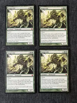 4X EX Vengevine Rise Of The Eldrazi MTG Magic The Gathering - Image 1