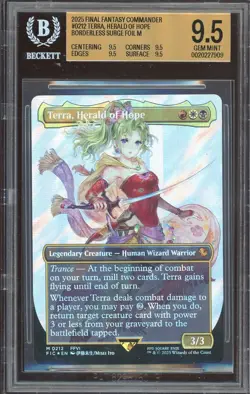 BGS 9.5 - MTG Final Fantasy Terra, Herald of Hope #0212 Borderless Surge Foil - Image 1