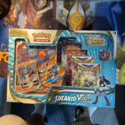 Pokemon Lucario VSTAR Premium Collection Box : New & Sealed : TCG Cards - Image 1