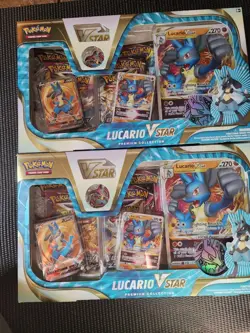 (LOT OF 2) Pokemon TCG: Lucario VSTAR Premium Collection Factory Sealed 820650851247 - Image 1
