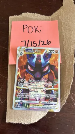 Pokemon TCG Lucario VSTAR SWSH291 SWSH Promo Holo English 2023 270 HP - Image 1