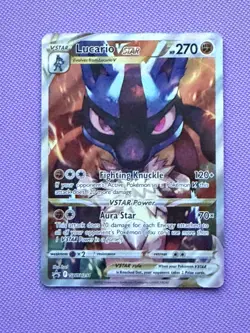 Pokemon Card TCG Crown Zenith Lucario VSTAR Holo Black Star Promo Card SWSH291 - Image 1