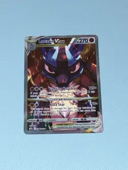 Pokemon Card TCG Crown Zenith Lucario VSTAR Holo Black Star Promo Card SWSH291 - Image 1